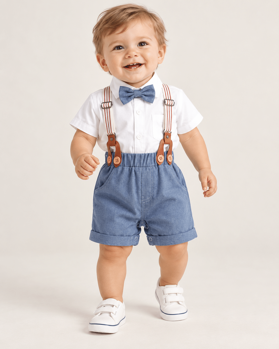 Conjunto Bebê Menino Suspensório Lora Baby