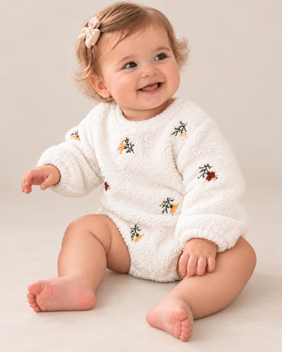 Romper Manga Longa Inverno Bebê Menina Lora Baby